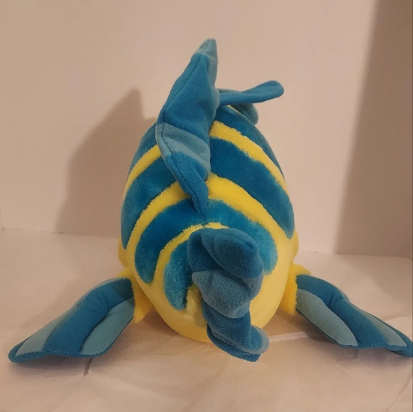 Vintage Disney The Little Mermaid - Flounder Stuffed Animal Fish Plush - Picture 4 of 9